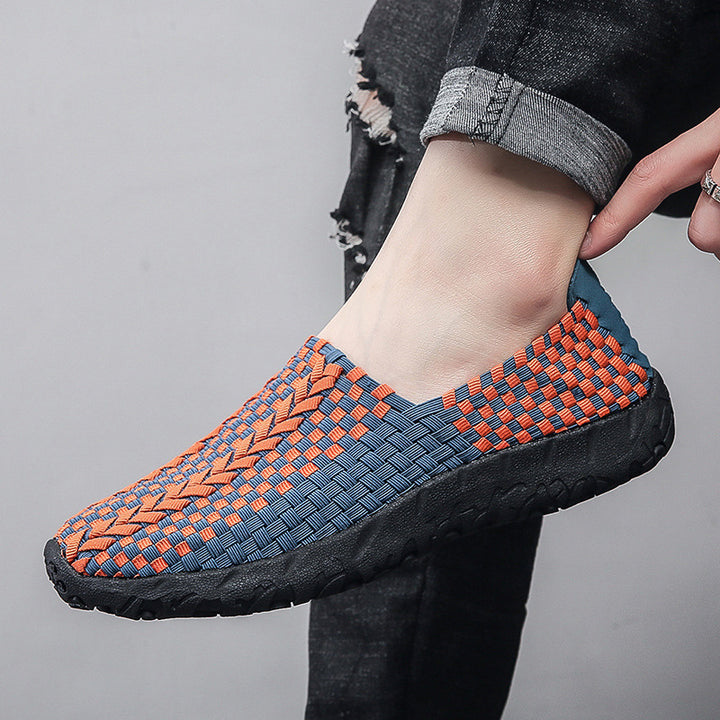 Unisex nan geflochtene elastische Slipper mit leichter dämpfender Sohle Echo Archiv