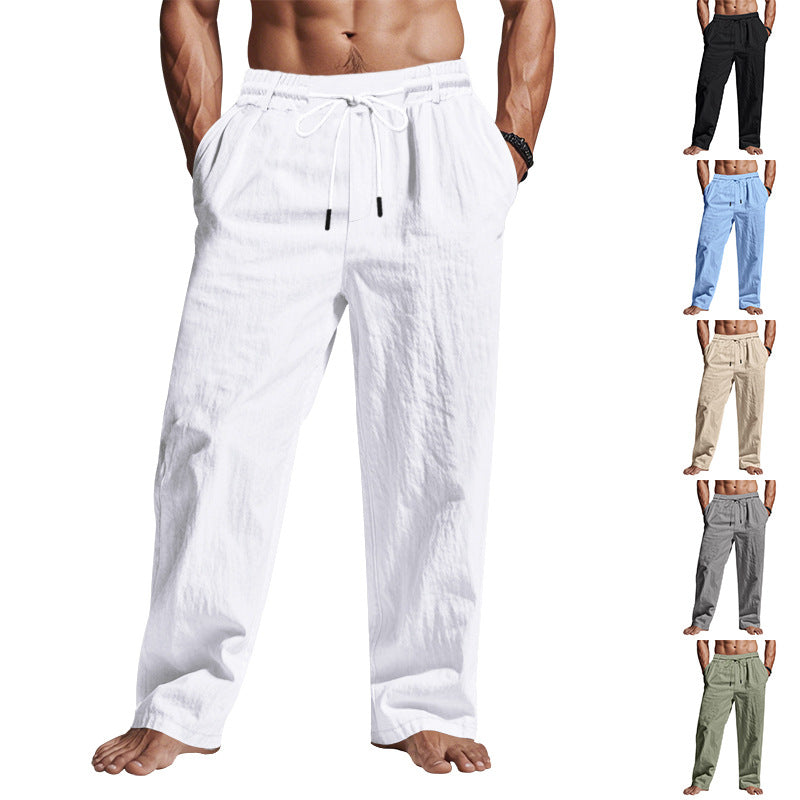 Herren entspannte Sommerhose mit elastischem Bund und praktischen Seitentaschen Echoarchiv