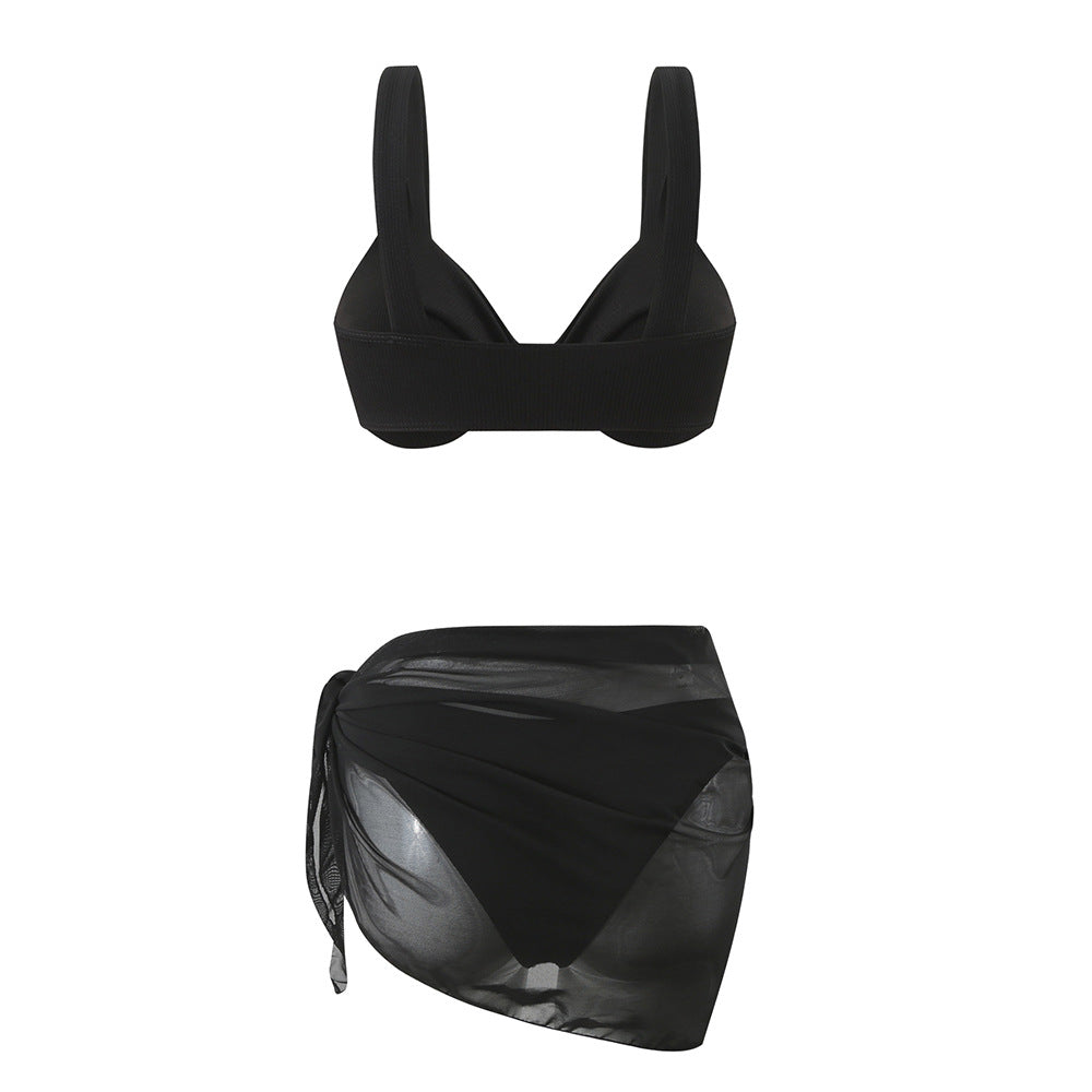 Damen Bikini-Set mit elegantem Wickelrock Echo Archiv