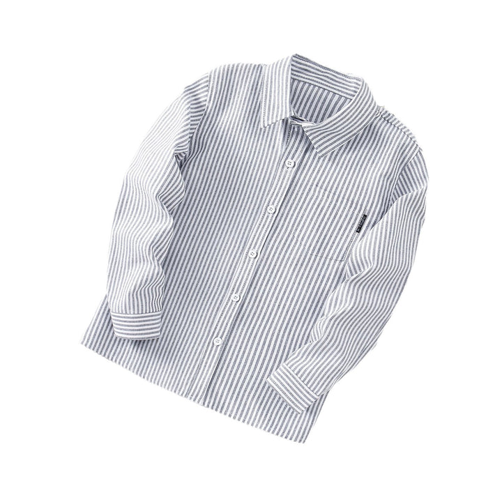 Damen stilvolles Langarmhemd mit feinen Streifen Echo Archiv