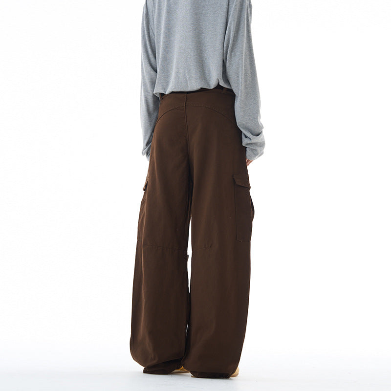Unisex Ultraweite Cargohose mit tiefem Schritt und großen Klappentaschen Echo Archiv