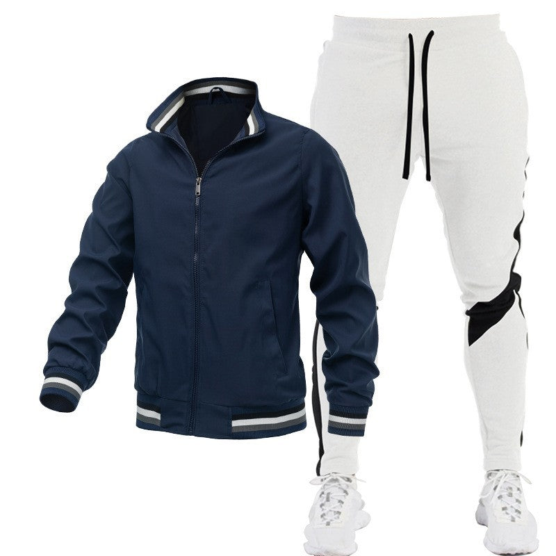 Herren Sportliches Trackjacke und Jogginghose Set Echo Archiv