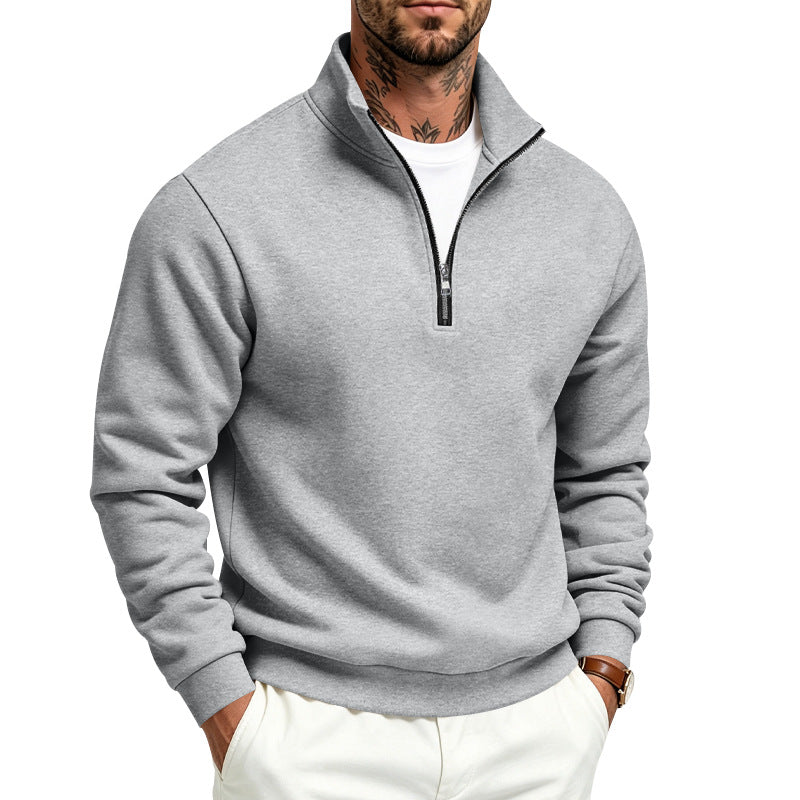 Herren Halbzip-Sweatshirt mit Troyerkragen und weicher Fleece-Innenseite – Norvane