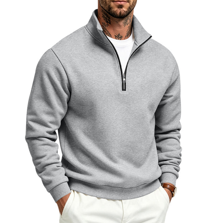 Herren Halbzip-Sweatshirt mit Troyerkragen und weicher Fleece-Innenseite – Norvane