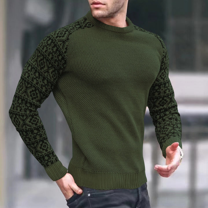 Herren modischer Strickpullover mit grafischem Muster und optimaler Passform Echoarchiv