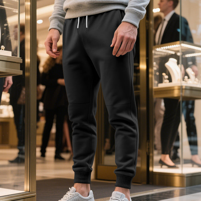 Herren Freizeit Jogginghose mit seitlichem Kontrast und elastischem Bund Echoarchiv