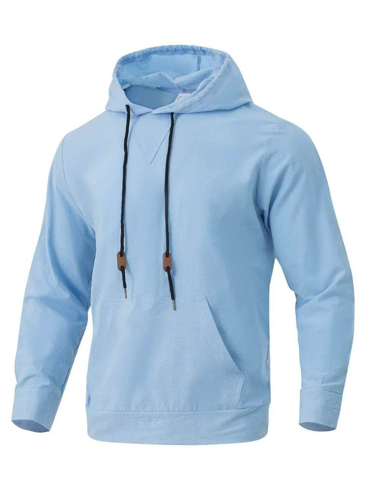 Herren lässiger Kapuzenpullover mit einzigartigem V-Design und praktischen Taschen Echoarchiv