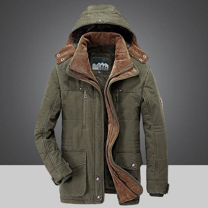 Herren nan arktis-inspirierter Fieldparka mit Cord-Innenkragen, abnehmbarer Kapuze und multifunktionalen Taschen Echo Archiv