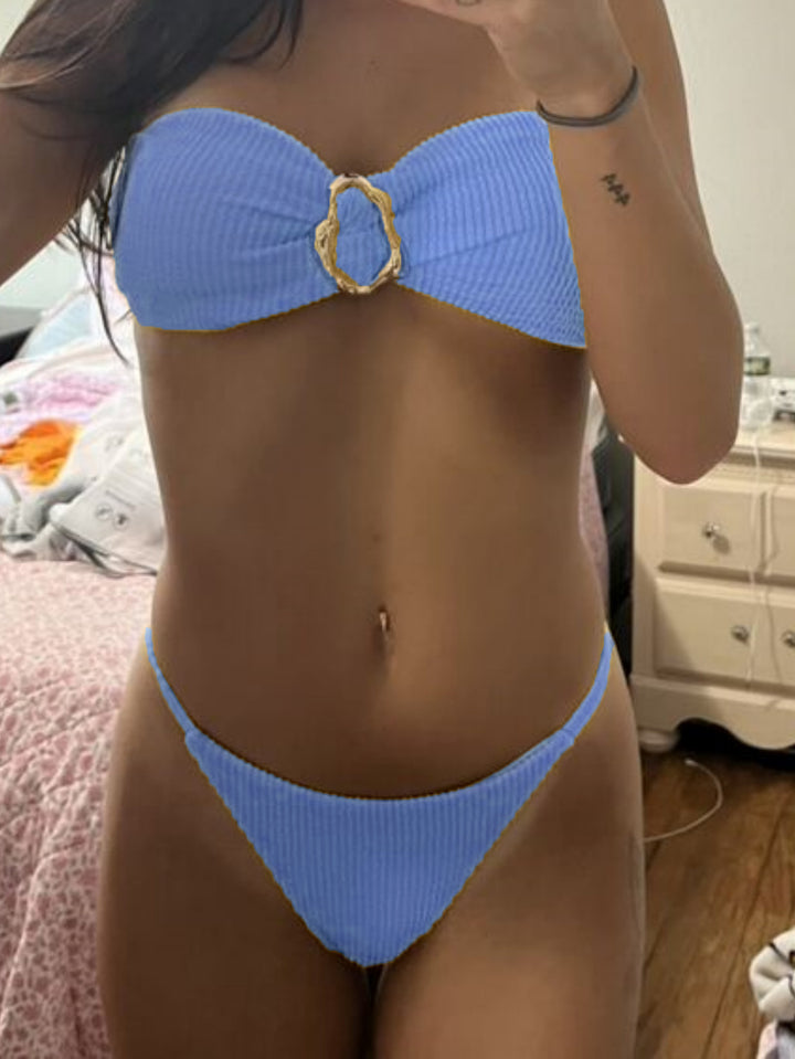 Damen Bandeau-Bikini mit dekorativem Ringdetail Echo Archiv