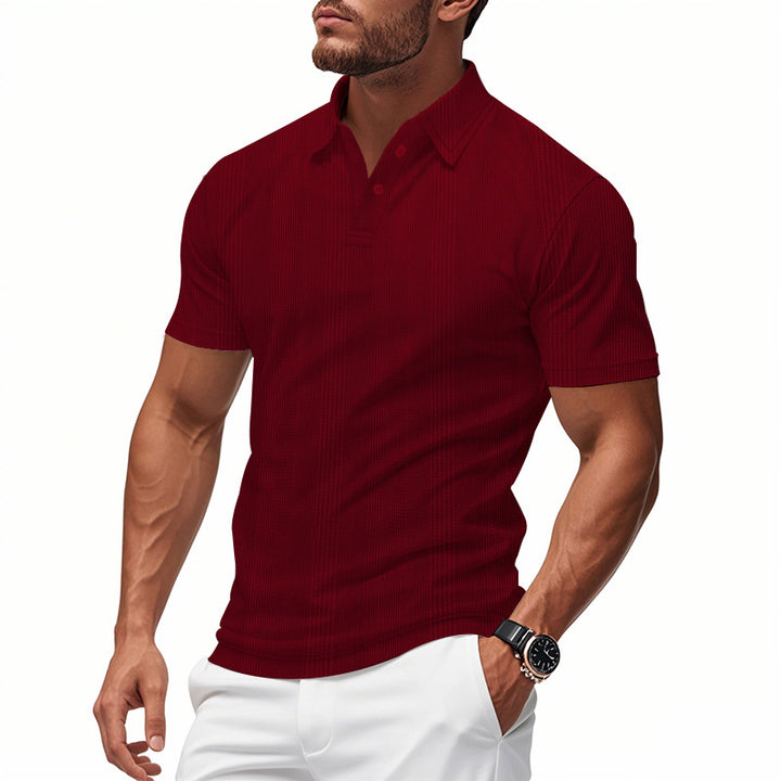Herren Polo-Shirt mit strukturiertem Design Echoarchiv