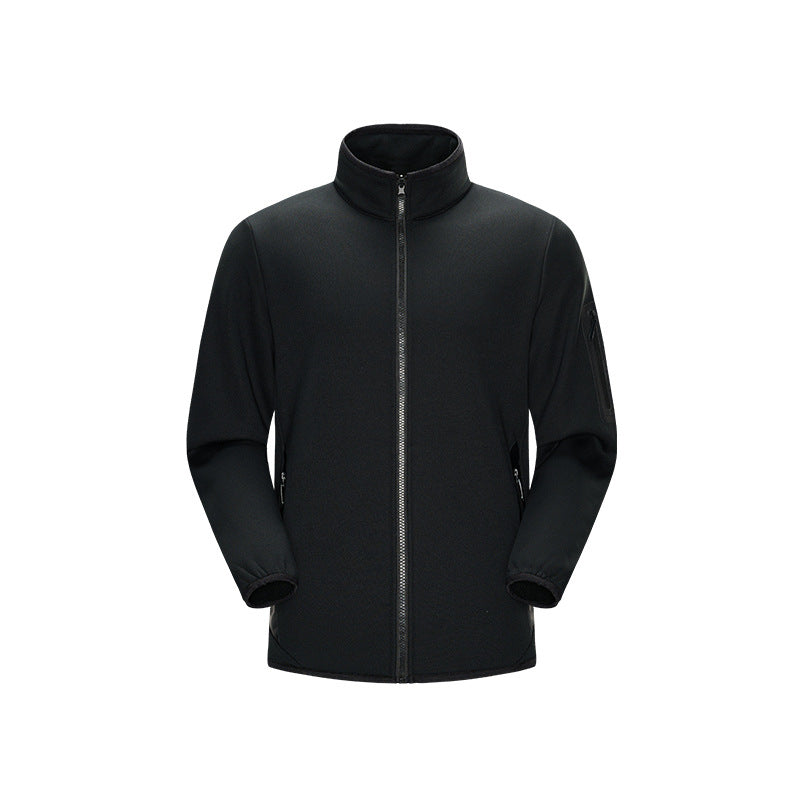 Herren Leichte Softshell-Fleecejacke mit Stehkragen, durchgehendem Reißverschluss und Ärmeltasche Echo Archiv