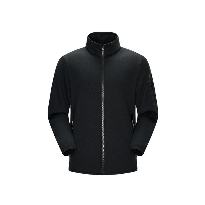 Herren Leichte Softshell-Fleecejacke mit Stehkragen, durchgehendem Reißverschluss und Ärmeltasche Echo Archiv