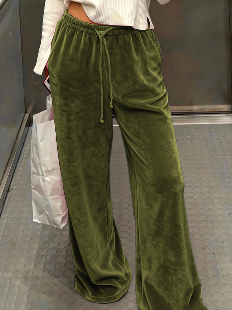 Damen Gemütliche und elegante Samthose Echo Archiv