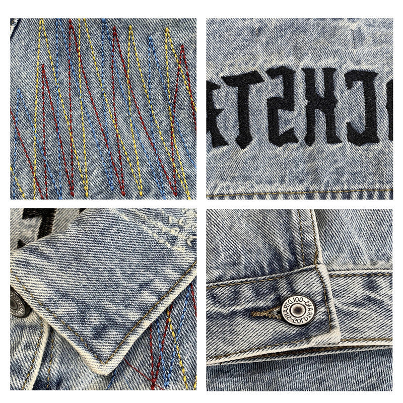Herren Lässige Overshirt-Jacke mit kreativen Mustern Echoarchiv