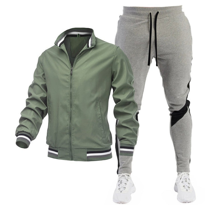 Herren Sportliches Trackjacke und Jogginghose Set Echo Archiv