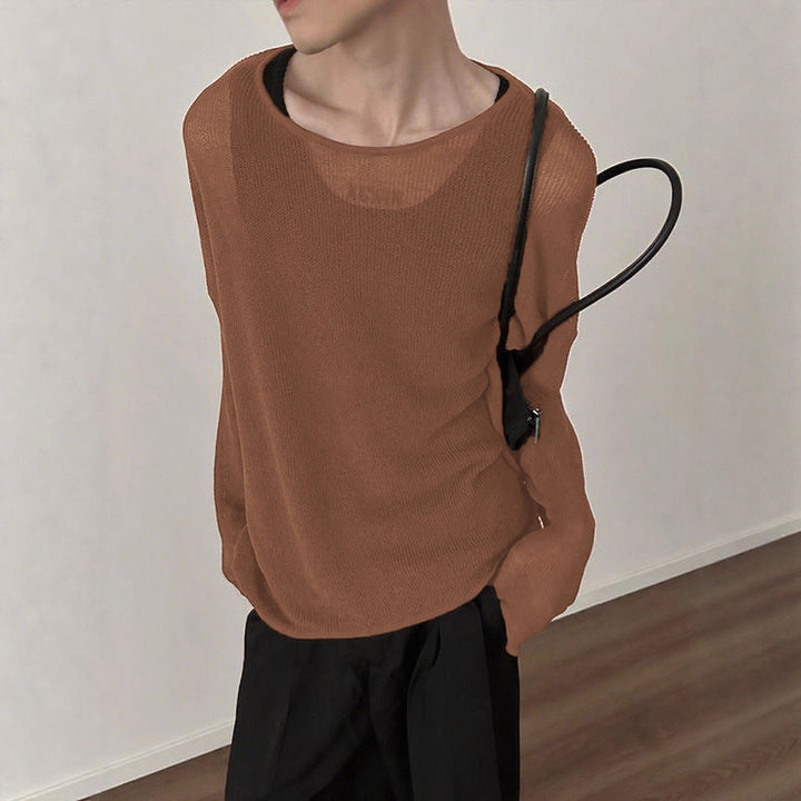 Damen Langarmshirt mit strukturiertem Rippenmuster und lässigem Schnitt Echoarchiv
