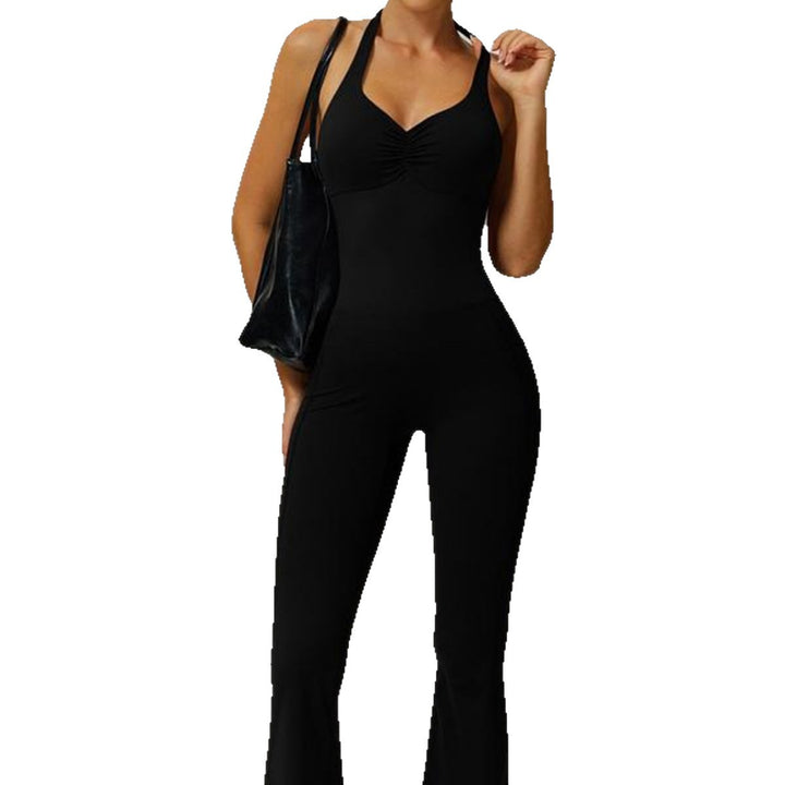 Damen Sportlicher Jumpsuit mit figurbetontem Schnitt und Trägern Echo Archiv