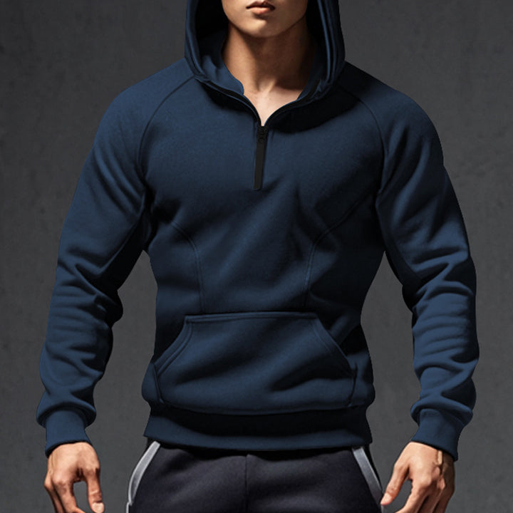 Herren Kapuzenpullover mit Reißverschluss und praktischen Taschen Echoarchiv