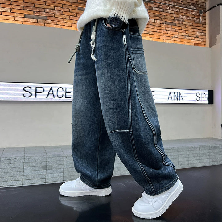 Damen Weite Denim-Hose Echo Archiv