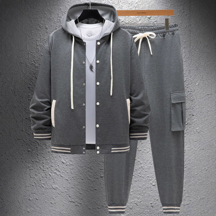 Herren sportlicher Hoodie und Jogginghose Set mit praktischen Tasche und optimaler Passform Echoarchiv