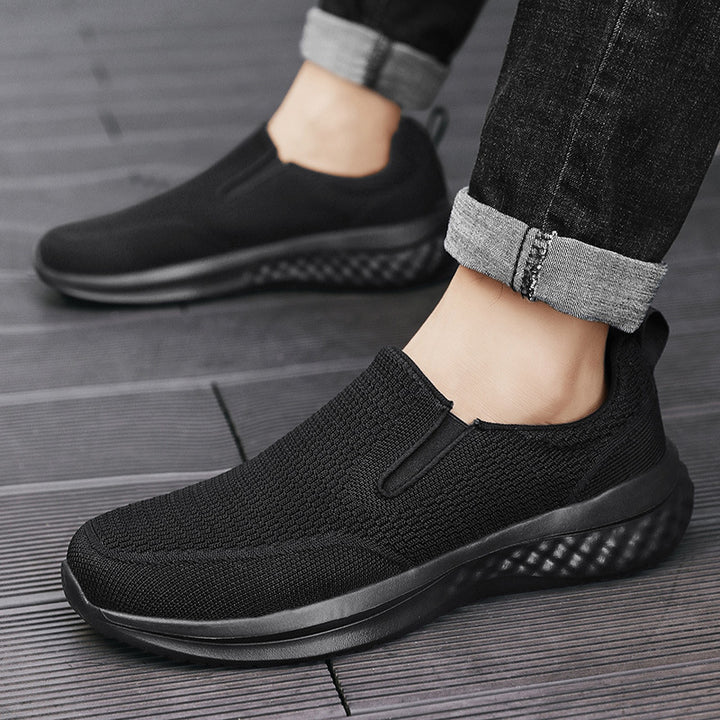 Unisex nan nahtloser Schlupfsneaker mit viskoelastischem Fußbett, flexibler Dämpfungssohle und atmungsaktivem Strickoberteil Echo Archiv