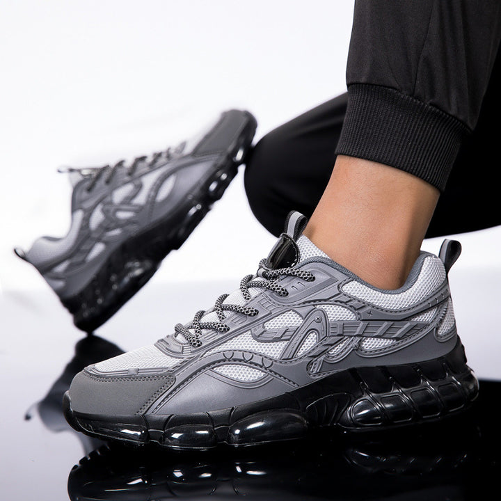 Herren Sportlicher Chunky-Sneaker mit glänzenden Overlays und gedämpfter Luftkissen-Sohle Echoarchiv