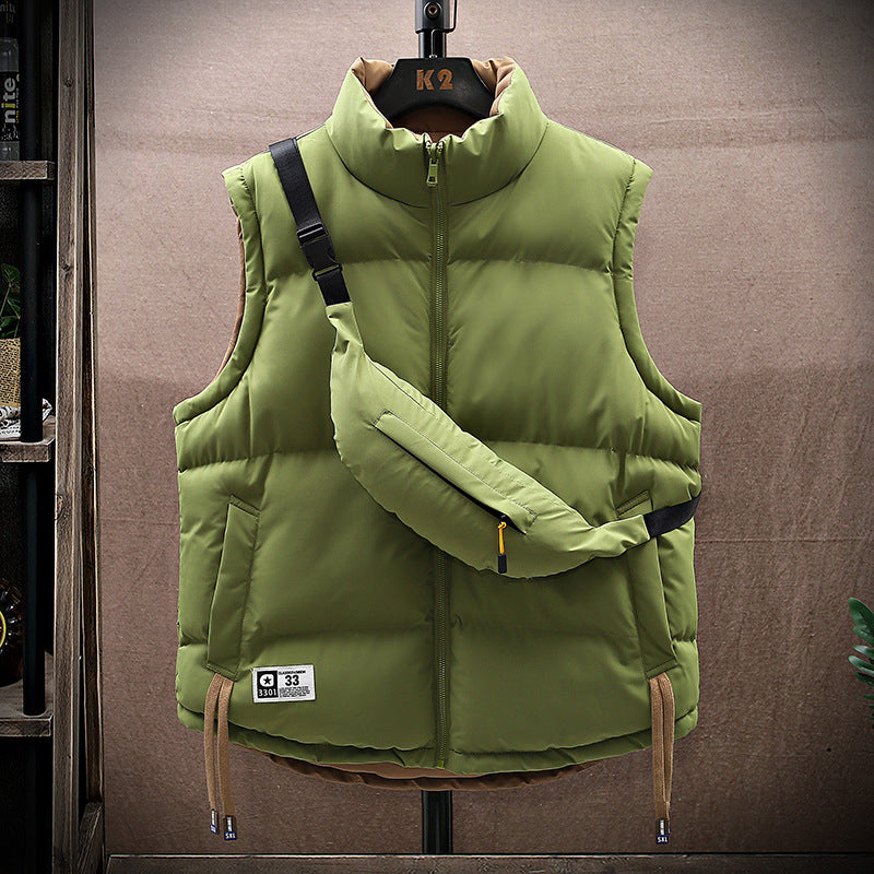 Herren isolierte Outdoor-Weste mit praktischen Seitentaschen und verstellbarem Saum Echoarchiv