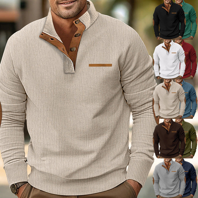 Herren Strickpullover mit kontrastierenden Design-Elementen Echoarchiv