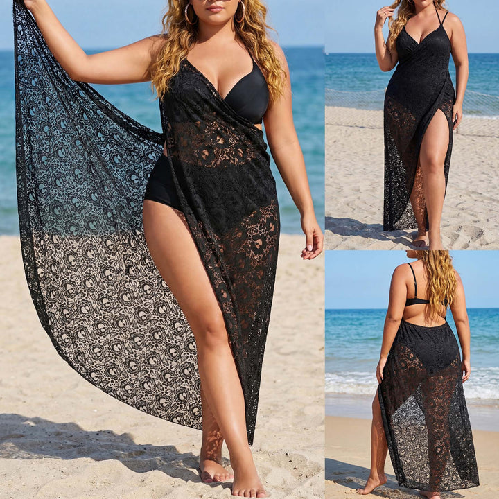 Damen Elegantes transparentes Strandkleid Echo Archiv