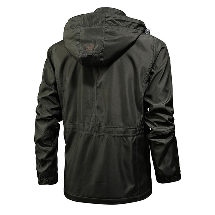 Herren wasserabweisender Fieldparka mit Mesh-Innenfutter, Multifunktionstaschen und Kordelzug Echo Archiv
