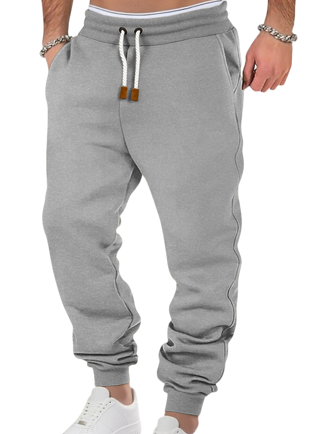 Herren nan komfortable Jogginghose aus hochwertiger Baumwollmischung mit elastischem Bund Kordelzug und Bündchen Echo Archiv