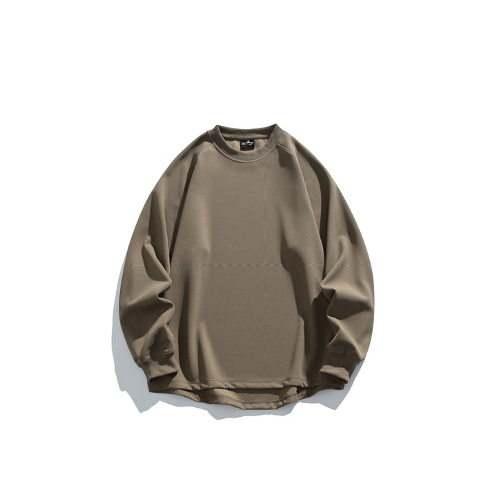 Unisex Oversize Waffelstrick-Sweatshirt mit Rundhalsausschnitt Echoarchiv