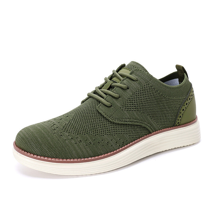Herren nan gestrickter Oxford-Sneaker mit Wingtip-Perforation und federleichter EVA-Sohle Echo Archiv