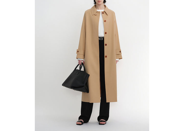 Damen Elegante lange Trenchcoat Echoarchiv