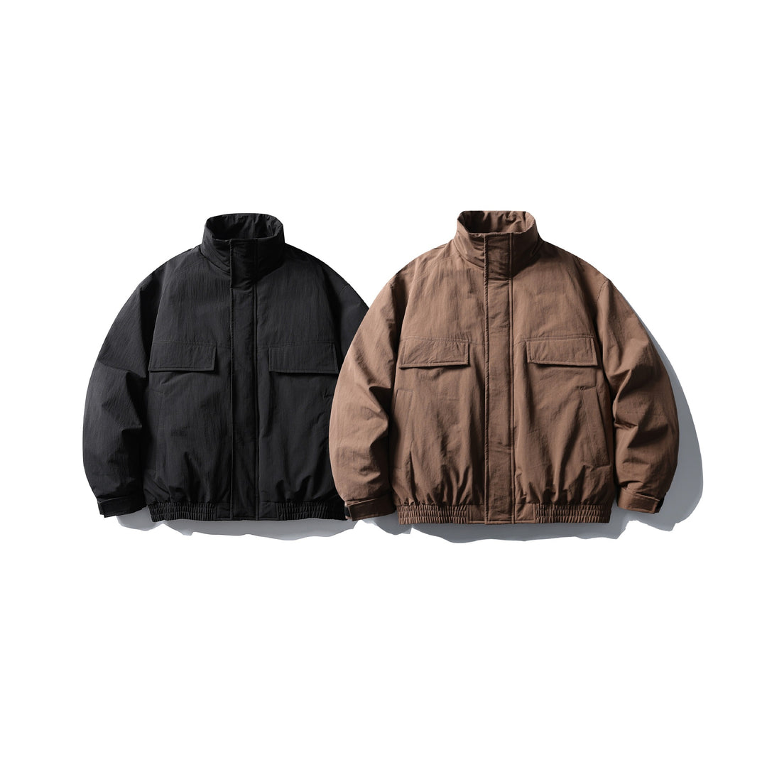 Herren Boxy Thermo‑Fieldjacke mit hohem Stehkragen und aufgesetzten Pattentaschen Echoarchiv