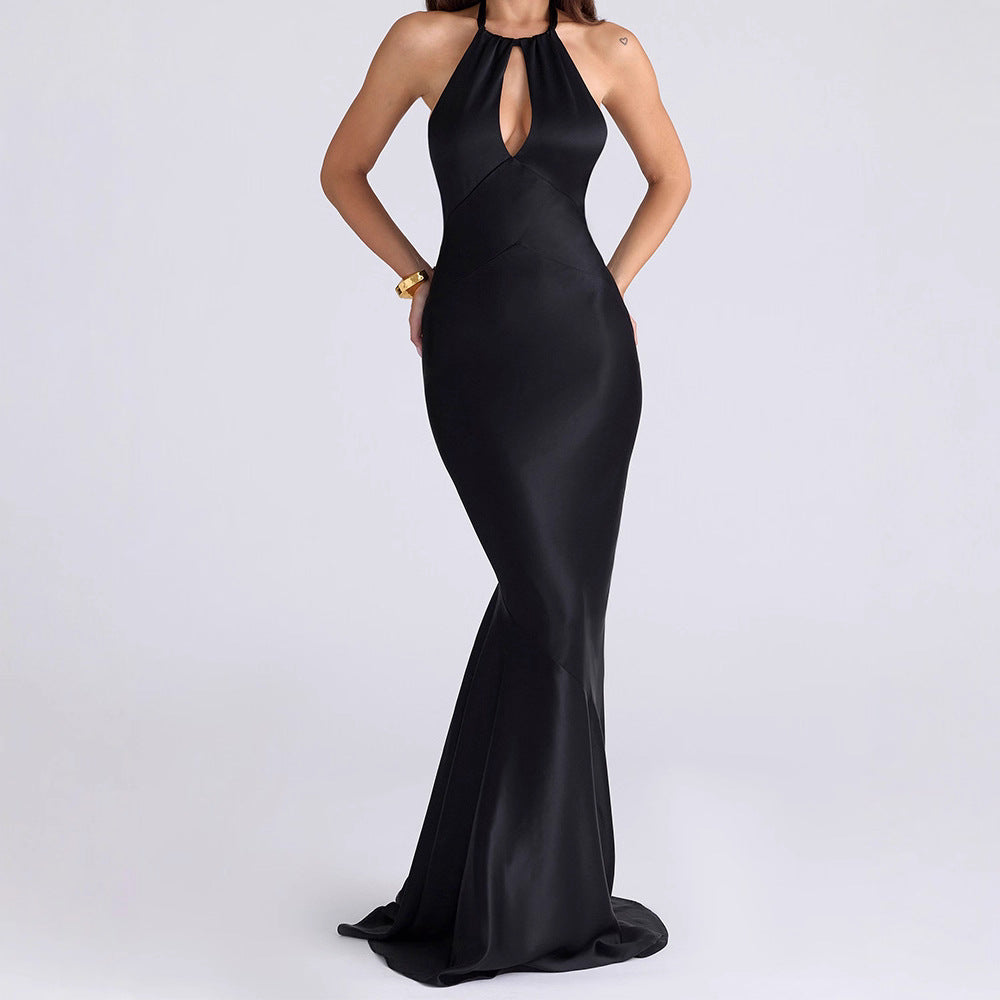 Damen Hochwertiges Abendkleid mit raffiniertem Schlüsselausschnitt Echo Archiv