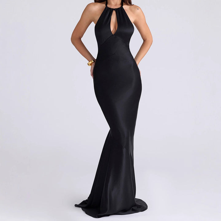 Damen Hochwertiges Abendkleid mit raffiniertem Schlüsselausschnitt Echo Archiv
