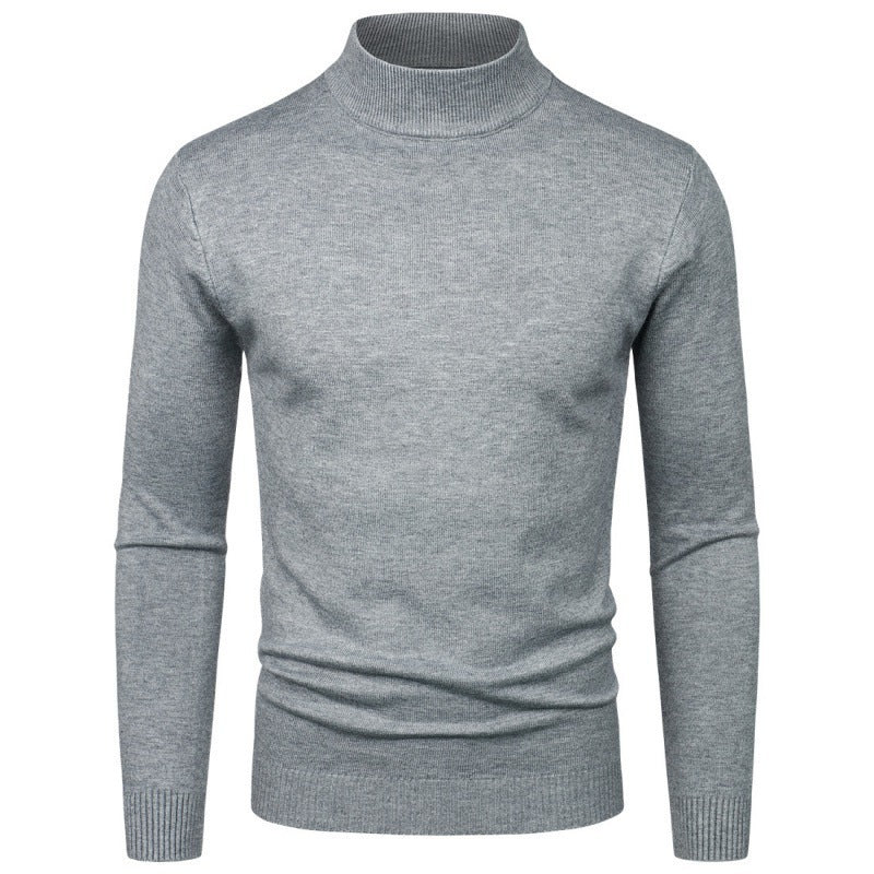Herren eleganter Rollkragenpullover aus feiner Baumwollmischung Echoarchiv