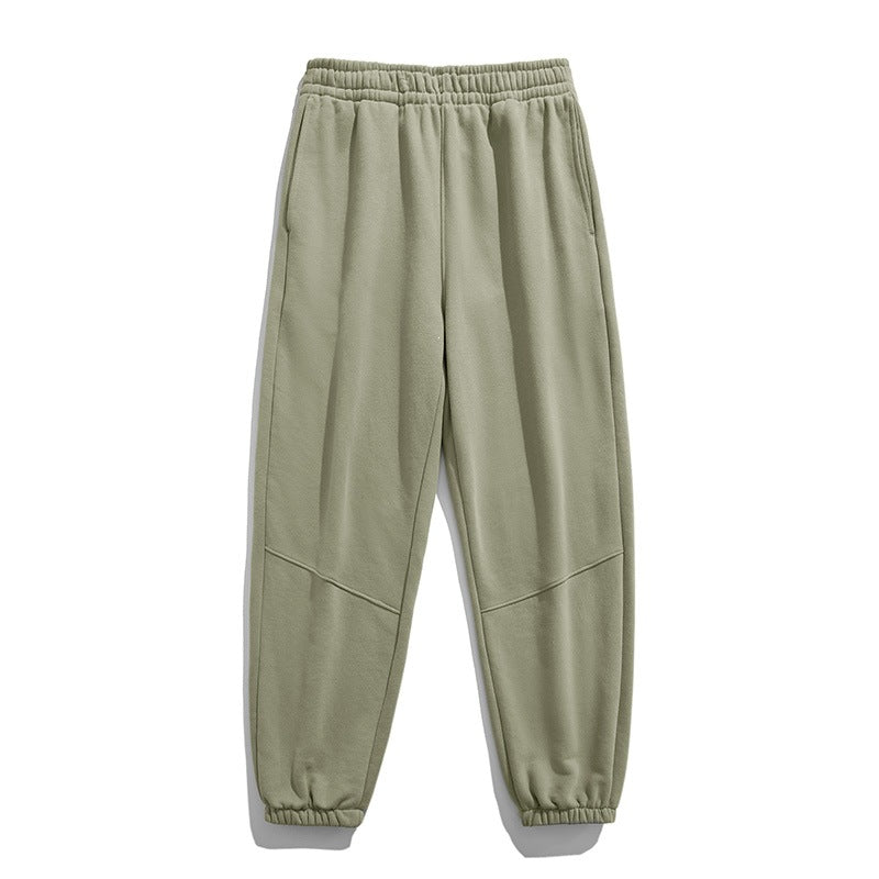 Herren Fleece-Jogginghose mit tapered Schnitt, elastischem Kordelbund & Knie-Paneelen Echoarchiv