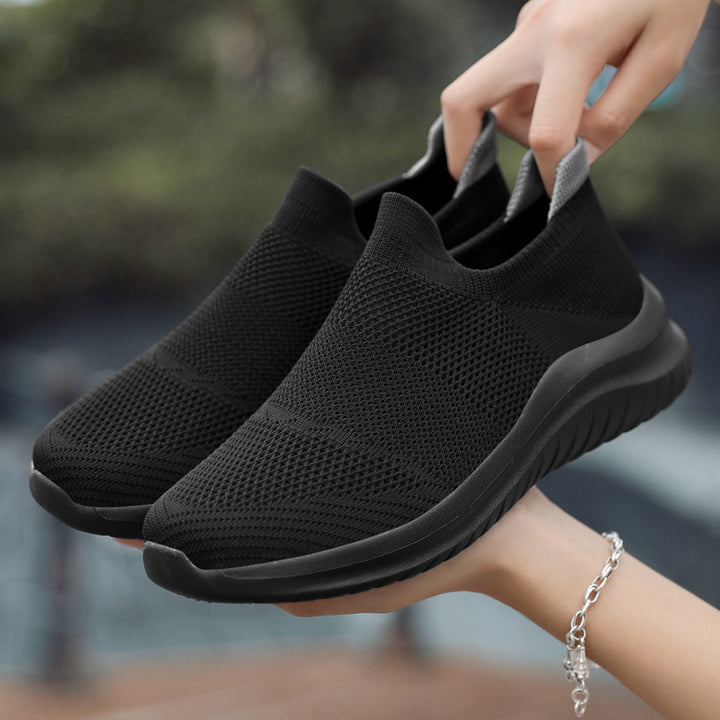Unisex nan atmungsaktive Strick-Schlupfsneaker mit ergonomischem Memory-Fußbett Echo Archiv