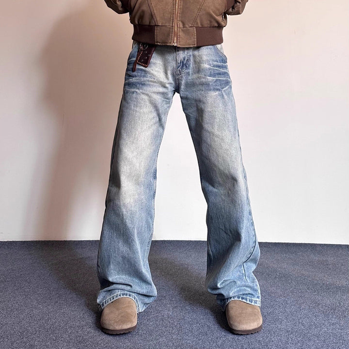 Herren Lässige Weite Jeans Echoarchiv