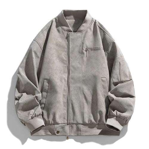 Herren Modische Bomberjacke mit praktischen Taschen Echo Archiv