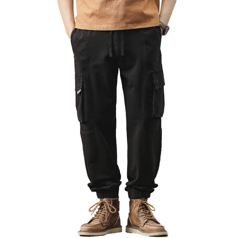 Herren Locker geschnittene Cargo-Jogginghose mit elastischem Bund und Mehrfach-Taschen Echo Archiv