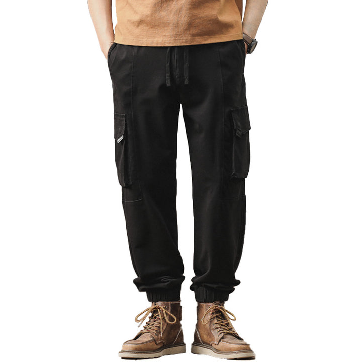 Herren Locker geschnittene Cargo-Jogginghose mit elastischem Bund und Mehrfach-Taschen Echo Archiv
