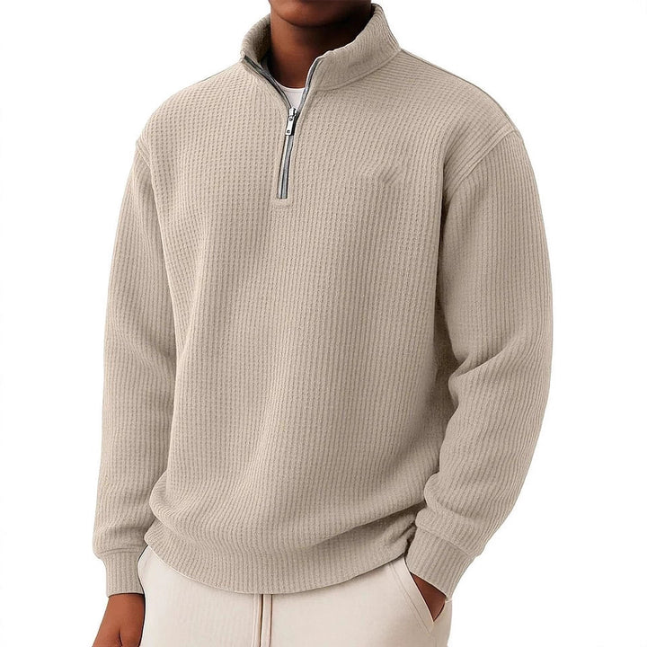 Herren Hochwertiger Pullover mit Reißverschluss Echoarchiv