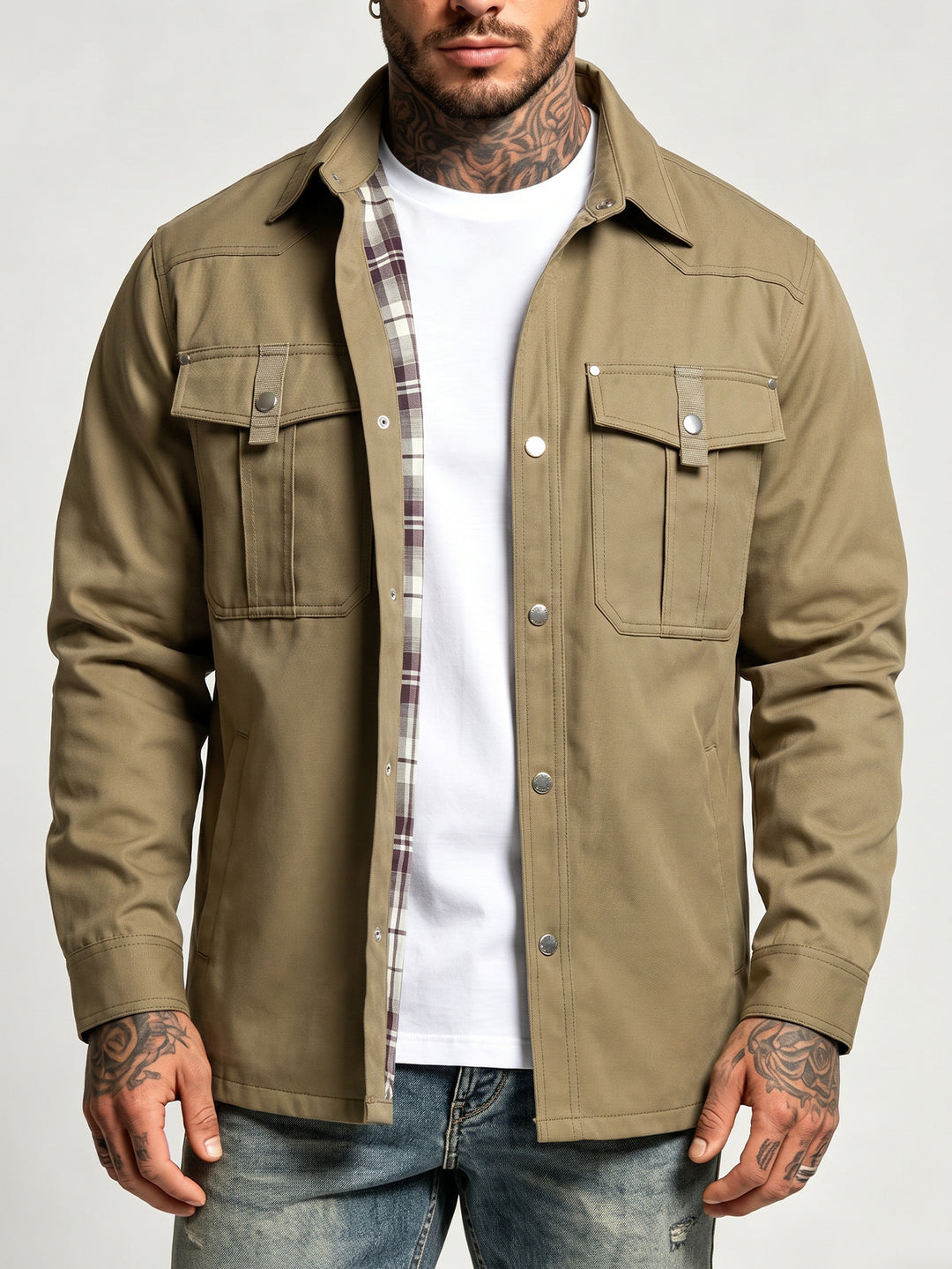 Herren Canvas-Hemdjacke Echoarchiv