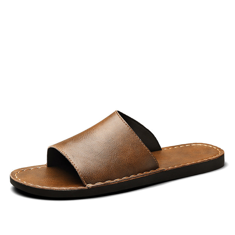 Herren Elegante und bequeme Leder-Sandalen mit verstellbarem Riemensystem – Tavélo