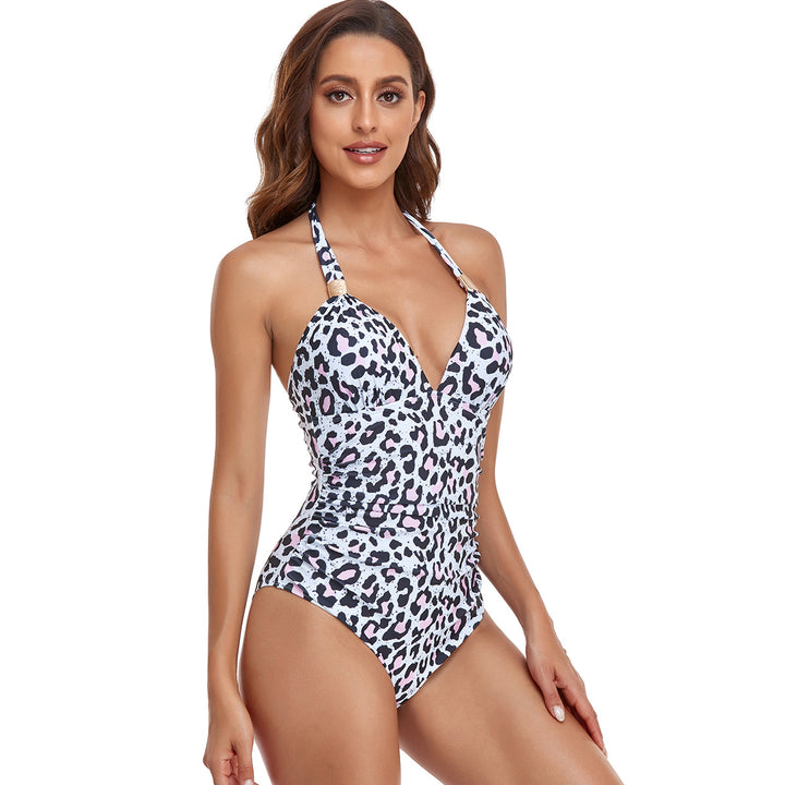 Damen Eleganter Hochgeschnittener Badeanzug Echo Archiv