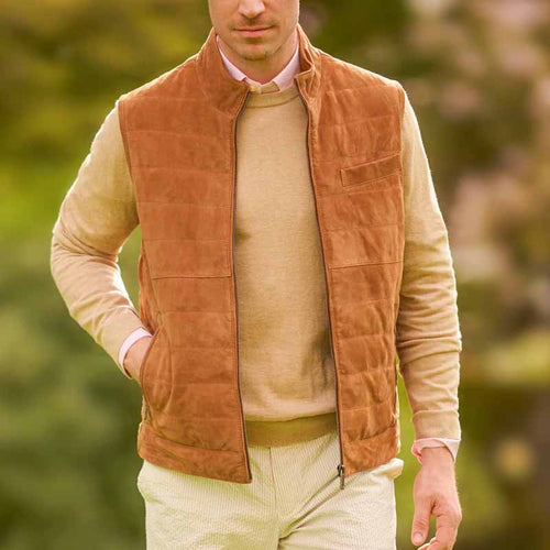 Herren elegante Steppweste aus hochwertigem Material Echoarchiv