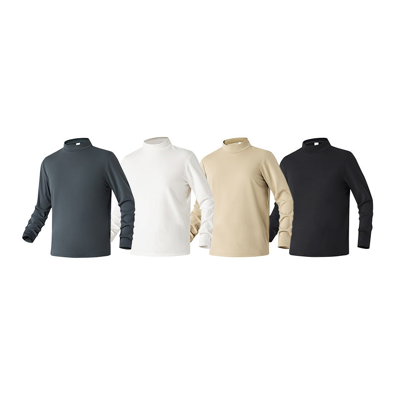 Damen Slim-Fit Langarmshirt mit Stehkragen aus funktionalem Jersey Echo Archiv